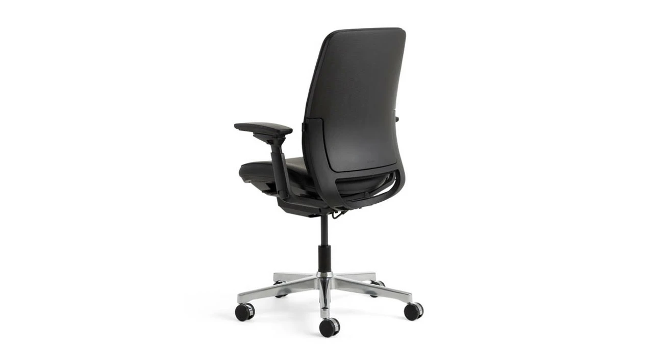 Steelcase Amia Chair In Sewn Leather - Image 6