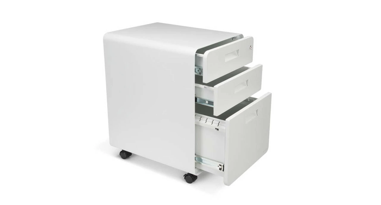 3-Drawer File Cabinet, Rolling By UPLIFT Desk - Image 8